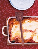 Kochen, Spinat-Lasagne, überbacken