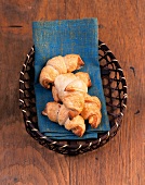 Vegetarisch, Trauben-PlunderCroissants in Körbchen