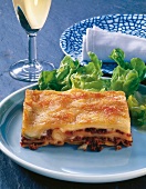 Schnell & Edel, Lasagne mit Lammhackfleisch und Salat