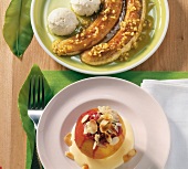 Schnell & Edel, Flambierte Bananen mit Eis, Bratapfel mit Marsala