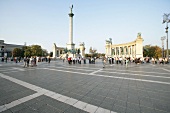 Heldenplatz mit Milleniumsdenkmal Budapest Ungarn