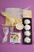 Wok, Asiatische Nudeln u. Reis , Wan-Tan-Blätter, Reispapier