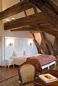 Bedroom of Hotel Orphee, Regensburg, Bavaria, Germany