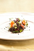 Snail and Brandenburg vegetables on plate