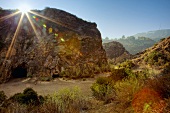 Los Angeles: Griffith Park, Landschaft, Berge, Sonne, blauer Himmel