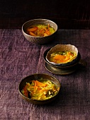 Rice stew with kaki in bowl