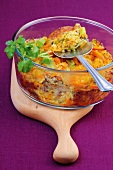 Aufläufe, Kürbis-Bulgur- Auflauf mit Lamm