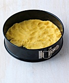 Close-up of dough in baking tray