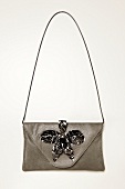 Handtasche mit Orchideenblüte aus Metall