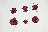 Dried kidney beans on white background