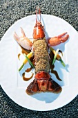 Close-up of lobster on plate
