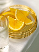 Büfetts, Zitronenspalten auf Tellerchen