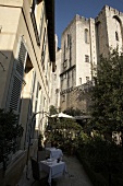 Backyard of the Hotel La Mirande in Avignon, France
