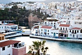 Agios Nikolaos coastal town on the island of Crete, Greek