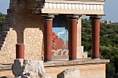 Kreta: Knossós, Spiel mit dem Stier, Wandmalerei