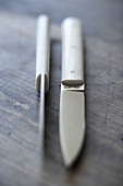 Close-up of elegant design knife by Yves Charles