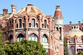 Facade of Hospital de Sant Pau, Barcelona, Spain