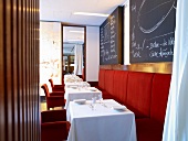 Interior of Michael Hoffmann's Restaurant Margaux in Berlin, Germany