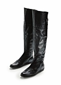 Lederstiefel, schwarz von Alba Moda 