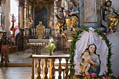 Interior of Church in Franconian Switzerland, Bavaria, Germany