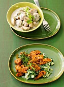 Diabetiker-Küche, Gyros und Fleisch-Reis-Bällchen