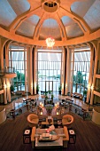 Lobby of Kempinski Hotel Barbaros Bay in Turkey