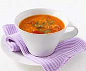 Single-Küche, Möhren Tomaten Suppe