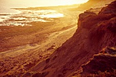 View of Morsumer Cliff in morning light at Sylt, Germany