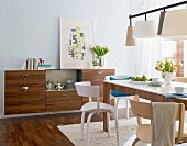 Dining room with Thonet chairs and sideboard