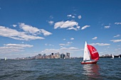 New York: Segelschiff und Wolkenkratzer, x