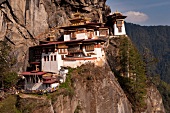 Taktsang monastery on Himalayan mountain slope, Bhutan