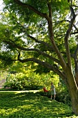 Mother rocking her child at Riverdale, Bronx, New York, USA