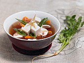 Oriental soup with tofu