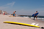 New York-Surfen am Long Island Beach