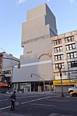 View of New Museum with frontage to road, New York, USA