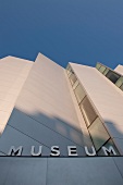 Low angle view of Bronx Museum, New York, USA