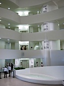 People in Solomon R. Guggenheim Museum, New York, USA