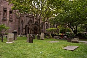Cemetery of Trinity Church in Wall Street, Manhattan, New York, USA
