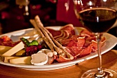 Austrian specialities on plate, Mongi's, Vienna