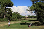 Man playing in golf course, Belek, Antalya, Turkey