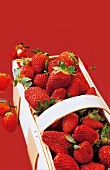 Korb mit frischen Erdbeeren 