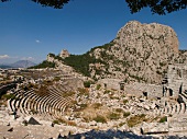 Ruins of Termessos theater in Antalya Province, Turkey