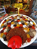 Various types of spices in market, Antalya