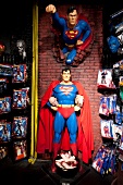 Statue of Superman in Fantasy and Carnival Store at SoHo, New York, USA