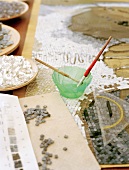 Close-up of mosaic artwork
