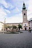 Facade of St. Peter's Abbey at Salzburg, Austria