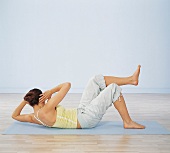 Rückentraining, Übung für Bauchmuskulatur