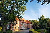 View of entrance of Mr. Borghorst facade, Baltic sea