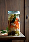 Mixed Pickles im Einmachglas