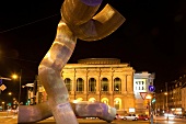 Plastic sculpture in front of Town Theatre, Augsburg, Bavaria
